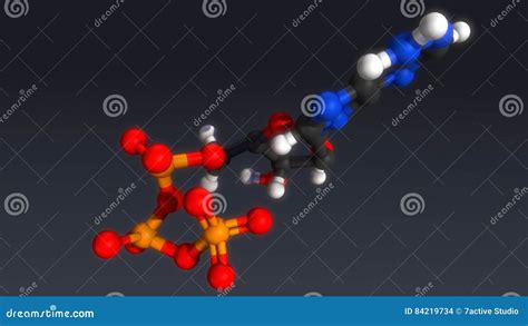 Adenosine Triphosphate Structure Stock Illustration - Illustration of ...