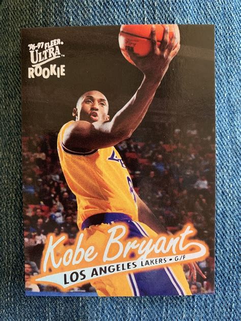 96-97 fleer ultra rookie Kobe Bryant reprint Memorabilia Prop 📈 Novelty ...