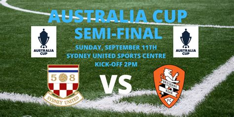 Australia Cup Semi Final - Sydney United 58 FC vs Brisbane Roar FC ...