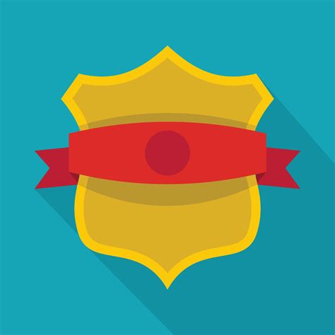 Badge classic icon, flat style 14597614 Vector Art at Vecteezy