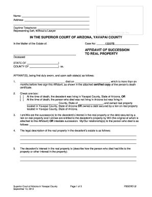 Yavapai County Superior Court Forms - Fill Online, Printable, Fillable ...