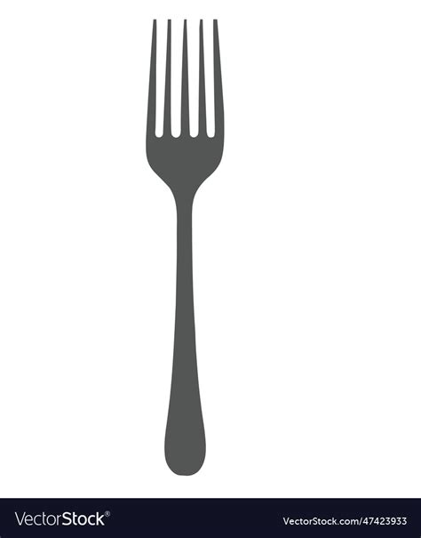 Steel fork design Royalty Free Vector Image - VectorStock