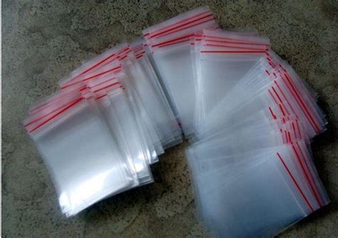 2019 ! Clear Plastic Bags Small Clear Plastic Zip Lock Ziplock Bag With Red Line Pe Zipper Poly ...