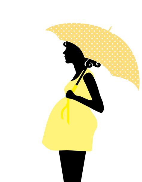Pregnant Woman Silhouette Clipart Free Stock Photo - Public Domain Pictures