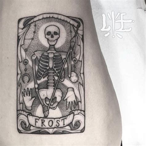 Body - Tattoo's - Inverted death card tattoo by Lawrence Edwards ...