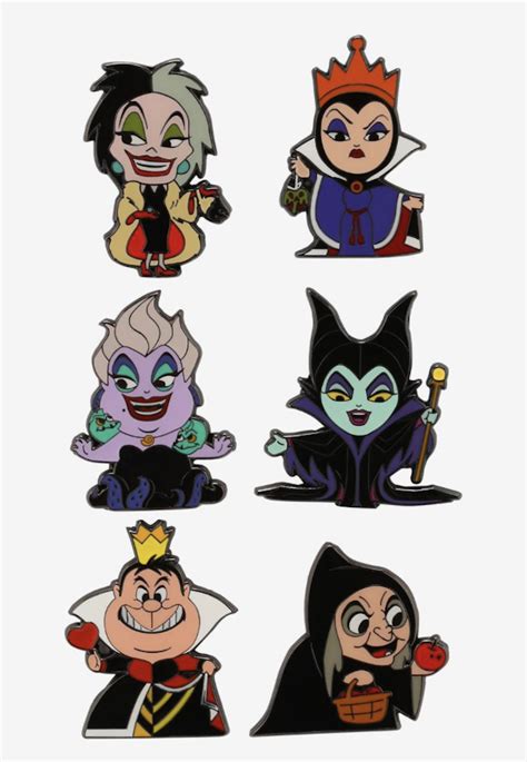 Disney Villains Chibi Blind Box Loungefly Pins at Hot Topic - Disney Pins Blog