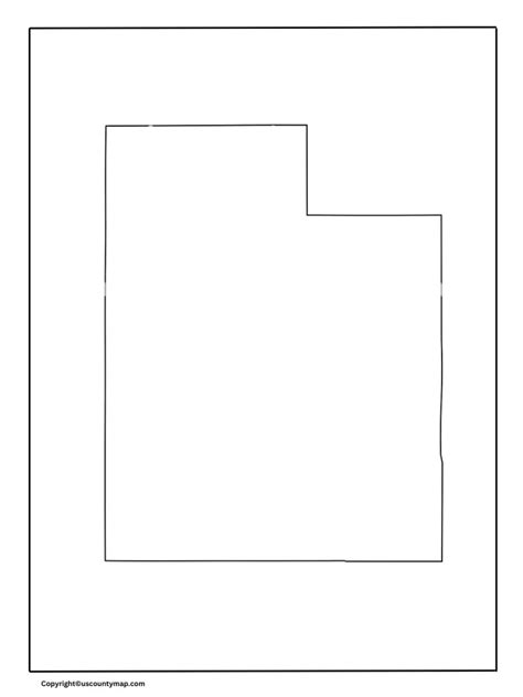 Blank Map Of Utah Counties Printable Utah Map Blank Map Of Counties Is Utah – Find Essential ...