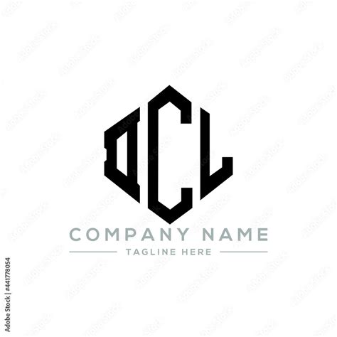 DCL letter logo design with polygon shape. DCL polygon logo monogram. DCL cube logo design. DCL ...