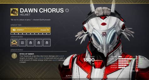 Destiny 2 Dawn Chorus Exotic Armor - Deltia's Gaming