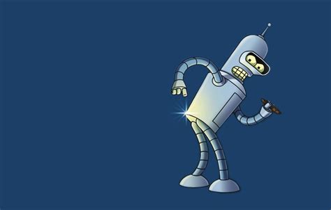 Wallpaper blue, robot, Bender, Futurama, Futurama, Bender Bending ...