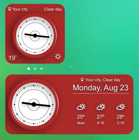 The best clock and weather widget for your iPhone (IOS) - Fuji Weather ...