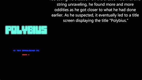 Creepypasta: Polybius - YouTube