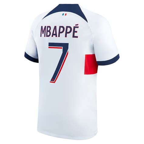 Men's Paris Saint-Germain Kylian Mbappé 2023/24 Nike Stadium Away ...