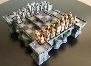 The Dragon Chess Set With Castle Chess Board | eBay