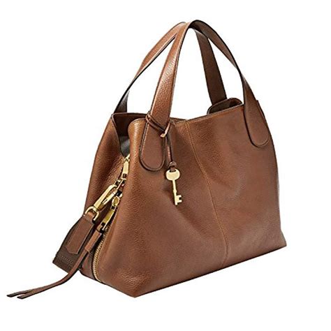 Fossil Leather Maya Satchel Handbags Brown - Save 40% - Lyst