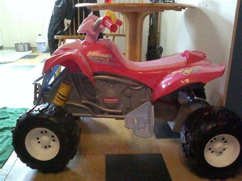 Barbie power wheel 4 wheeler for sale or trade for nice baby bed for Sale in Knoxville ...