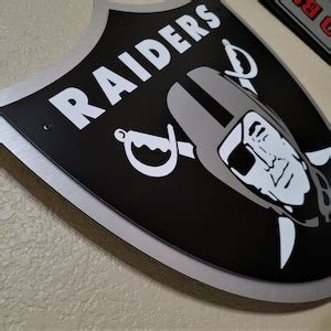 RAIDERS Shield Wall Décor - Etsy