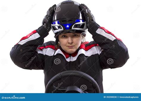 Female Racer Stock Photo - Image: 35200030