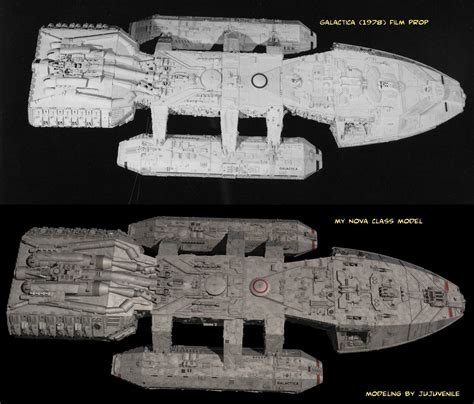 Battlestar Galactica Nova Class 3D model | CGTrader