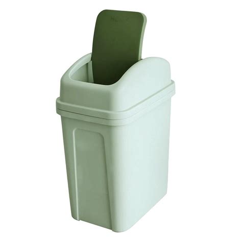 Teyyvn 7 Liter / 1.8 Gallon Plastic Trash Can, Small Garbage Can with ...