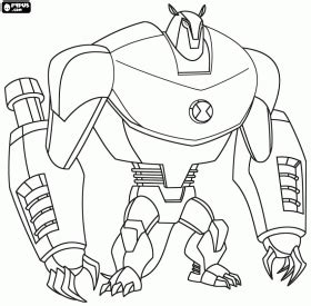 Ben 10 Armodrillo Coloring Pages