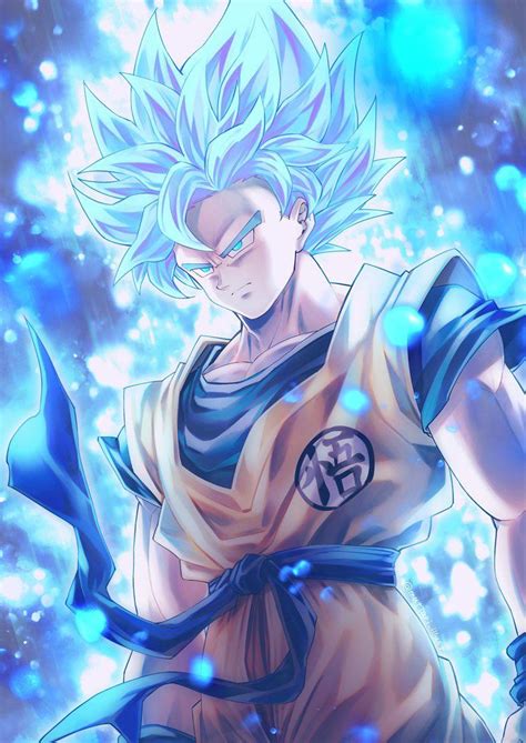 Goku Bleu Super Saiyan De @mattari_illust : r/dbz