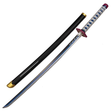 Kimetsu no Yaiba Giyu Tomioka Wooden Katana - Knives & Swords Specialist