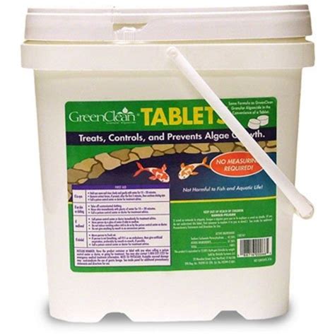 GreenClean Tablets - 8 lbs - Algae Preventative. Koi Pond, Fountain ...