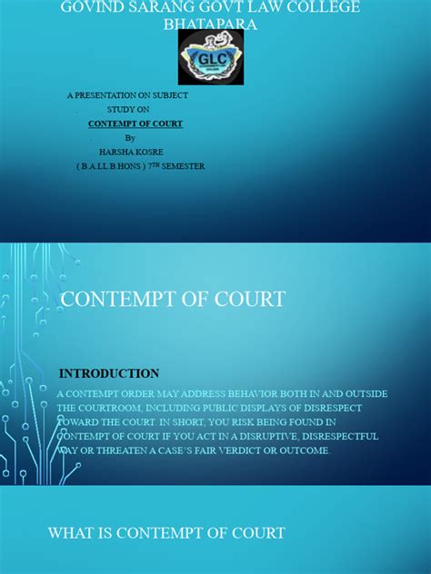 Contempt Final | PDF | Contempt Of Court | Constitutional Law