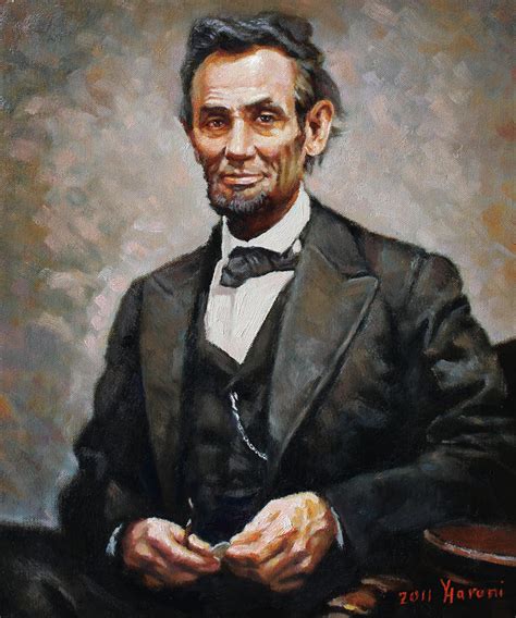 Abraham Lincoln Painting by Ylli Haruni