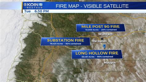 A map of current large fires on the west coast - YouTube