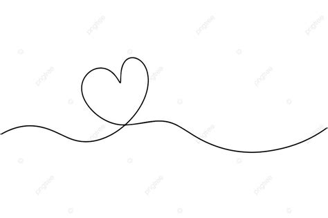 Minimalist Heart Drawing With Continuous Lineabstract And Trendy Vector, Art, Valentine, Vector ...