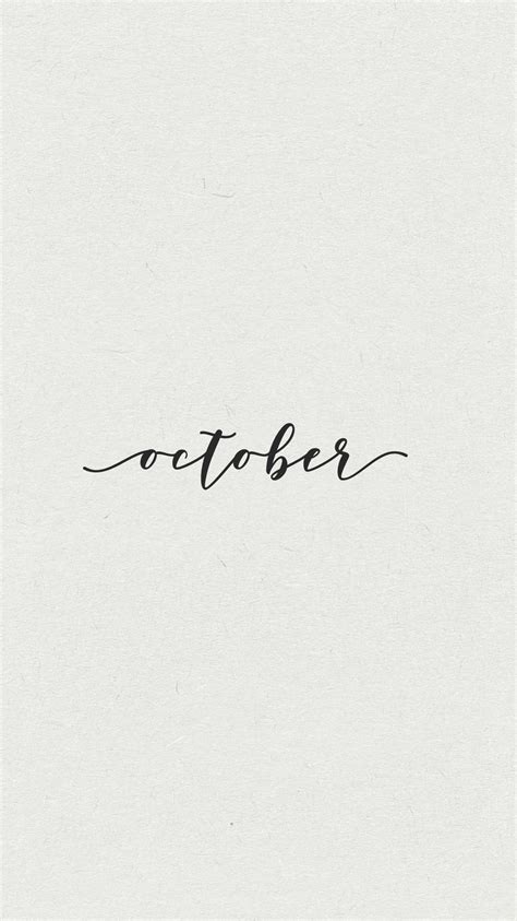 October | October wallpaper, Calligraphy wallpaper, Instagram graphics