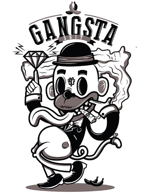 #fake #gangsta | Character illustration, Graffiti characters, 1930s cartoons