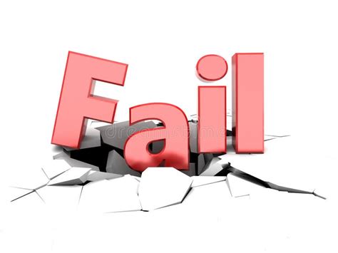 Fail sign stock illustration. Illustration of problems - 62881604