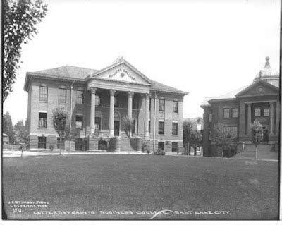 College History Garden: LDS Business College Adopts New Name