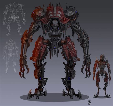 WOLFDAWG ART on X | Robot concept art, Robots concept, Concept art characters