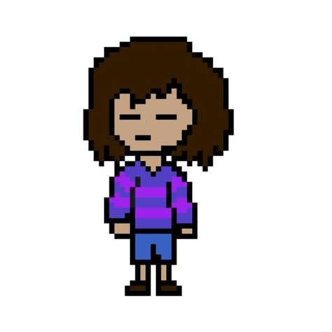 Frisk pixel art | Undertale Amino