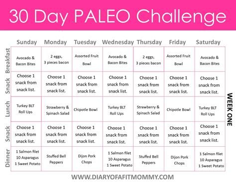 Diary of a Fit Mommy » 30 Day Paleo Challenge | 30 day paleo challenge ...