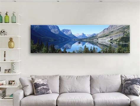 Buy a Framed Panoramic Print of Mountain Reflections | Wall Art Cairns