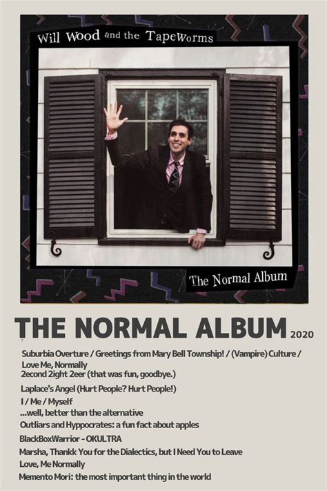 the normal album cover art for will wood and the tapeworms'new album