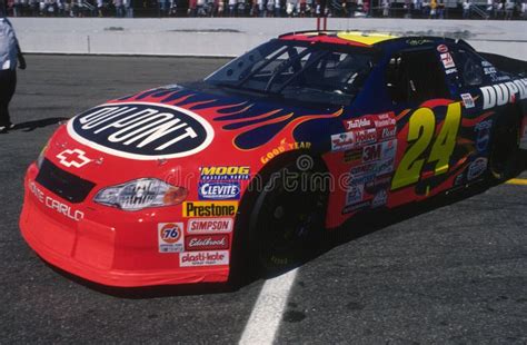 Jeff Gordon NASCAR Race Car Driver. Editorial Stock Photo - Image of checkered, celebrating ...