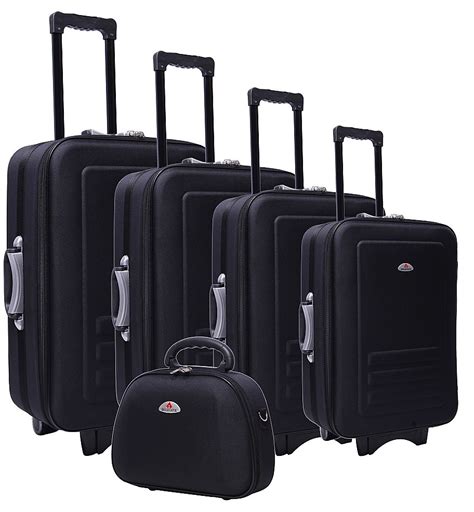 Black 5pc Luggage Set