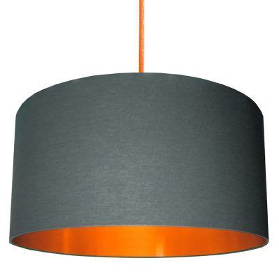 brushed copper lined lampshades for ceiling pendants and lamps | Blue lamp shade, Gold line ...