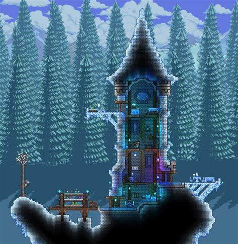 Made a chilly outpost tower for the Snow Biome : Terraria | Terraria ...