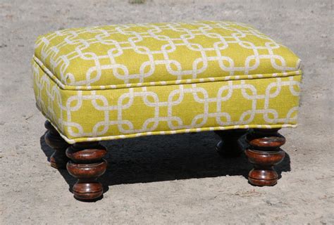 Vintage upholstered footstool by bbmanning on Etsy