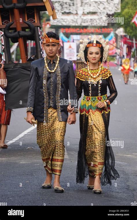 Indonesian with a traditional costume from south sulawesi at BEN ...