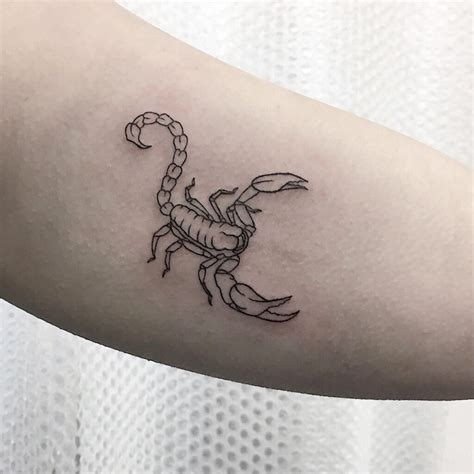 Hình Xăm Cung Bọ Cạp Mini ️ Tattoo Cung Thiên Yết Đẹp