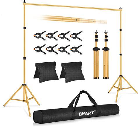 Amazon.com : EMART Backdrop Stand 10x7ft(WxH) Photo Studio Adjustable Background Stand Support ...