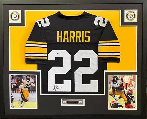 Najee Harris Signed Custom Framed Jersey Display (Beckett) | Pristine ...